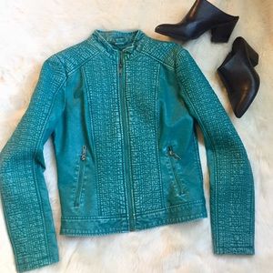 LA Coalition Faux Leather Jacket Size S